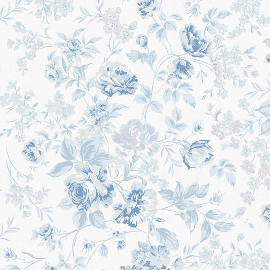 Romantic Rose Wallpaper - Shabby Chic - 125109 - Premier Wallcovering