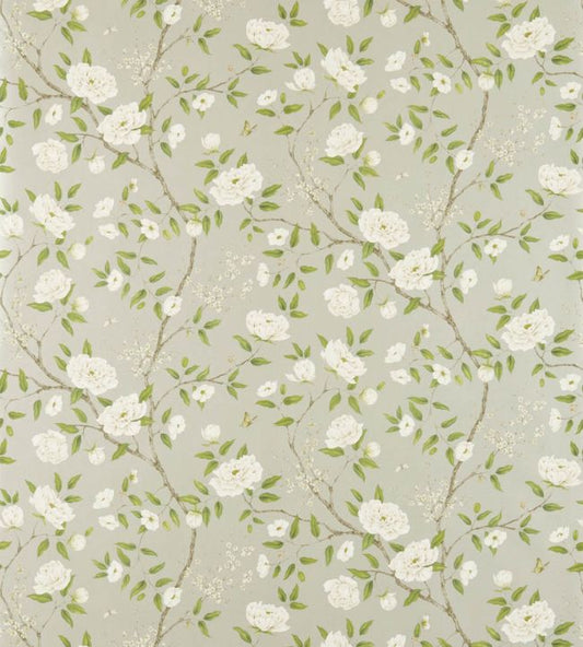 Romeys Garden Wallpaper - Silver - ZWOO311333 - Zoffany - Premier Wallcovering