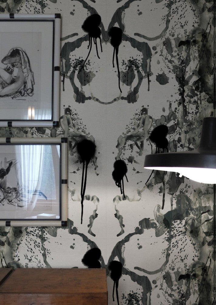 Rorschach Superwide Wallpaper - Ice - Timorous Beasties - ROR/RSW/OBRN/02 - Premier Wallcovering