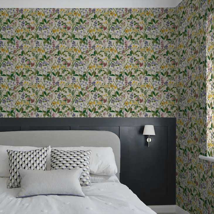 Ros och Lilja Wallpaper - Multi - coloured - Boråstapeter - 1962 - Premier Wallcovering