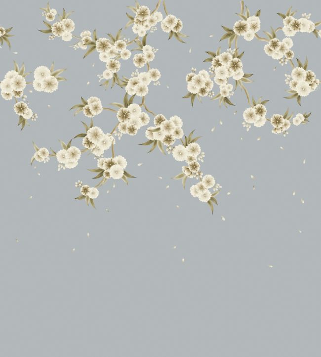 Rosa Wallpaper - Feather Grey/ Paper Lantern/Oyster - HDHW112888 - Harlequin - Premier Wallcovering