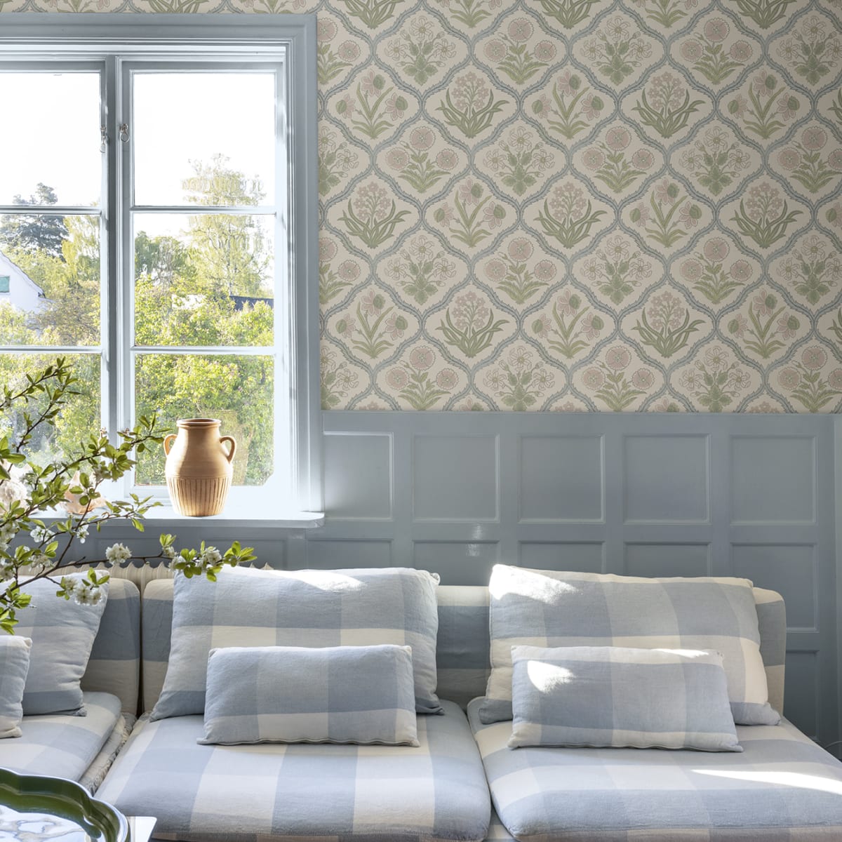 Rosa Wallpaper - Pastel - Sandberg - S10827 - Premier Wallcovering