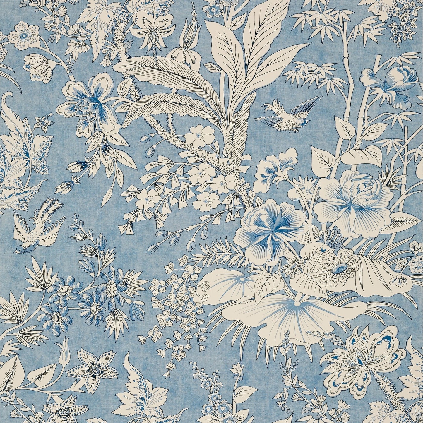 Rosalind Wallpaper - Blue - Thibaut - T13602 - Premier Wallcovering