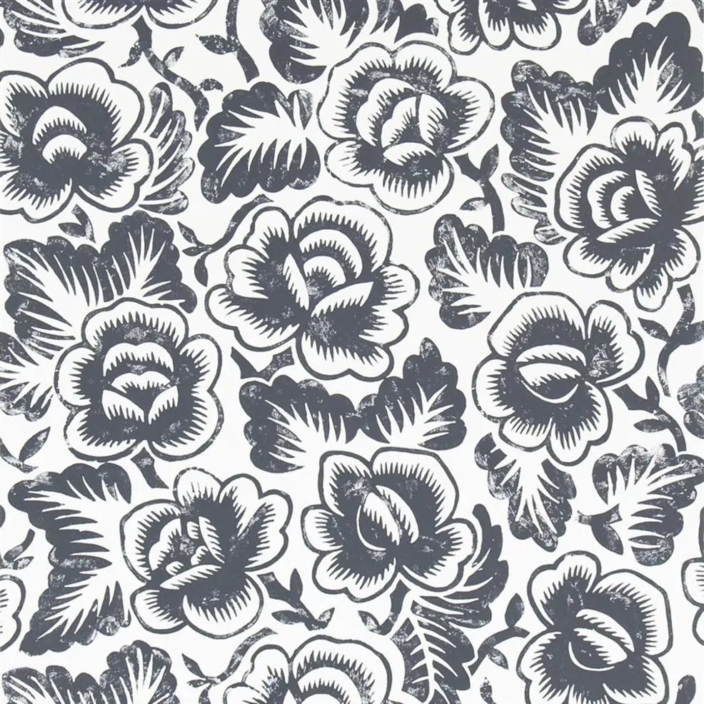 Rosario Wallpaper - Noir - P592/05 - Designers Guild - Premier Wallcovering