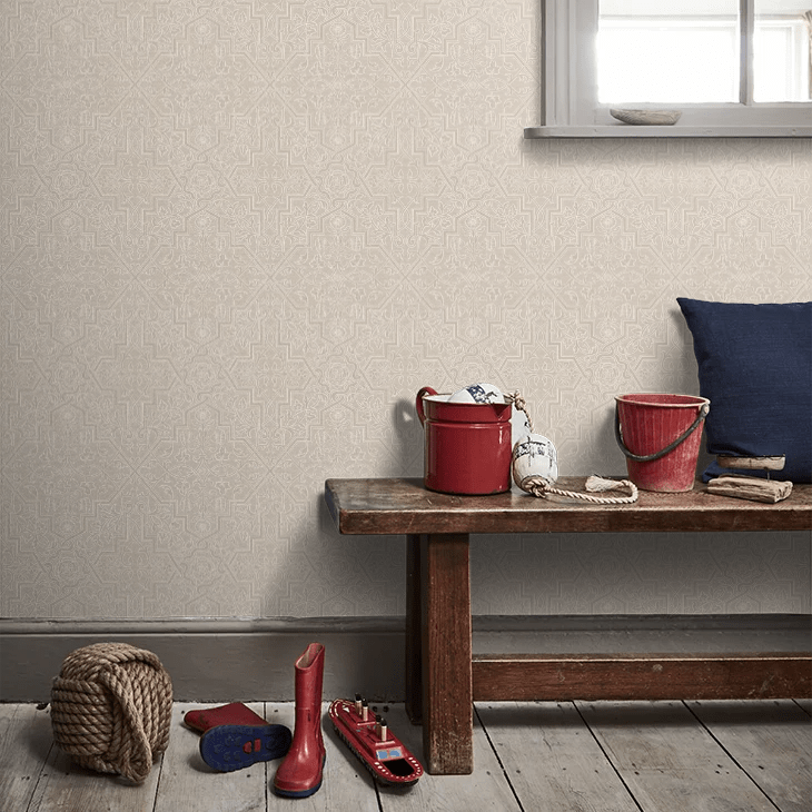Rosenvinge Wallpaper - Beige - Boråstapeter - 4503 - Premier Wallcovering