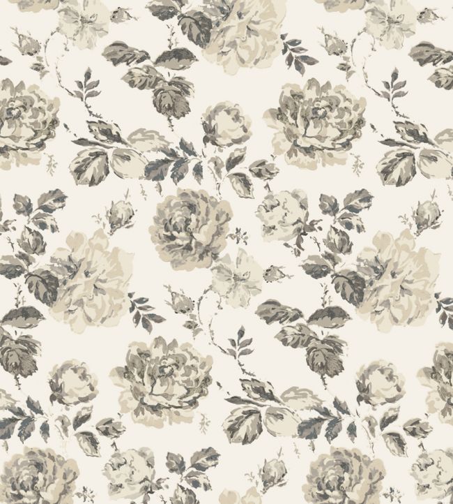 Roses Glacees Wallpaper - Sepia - Madeaux - W2400 - 02 - Premier Wallcovering