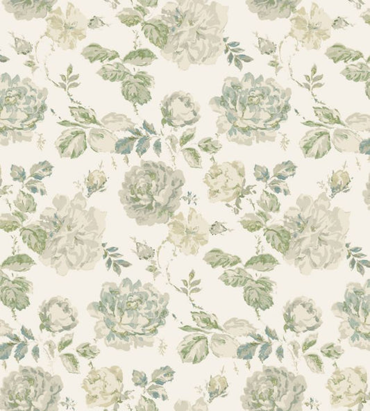 Roses Glacees Wallpaper - Spring Sky - Madeaux - W2400 - 01 - Premier Wallcovering