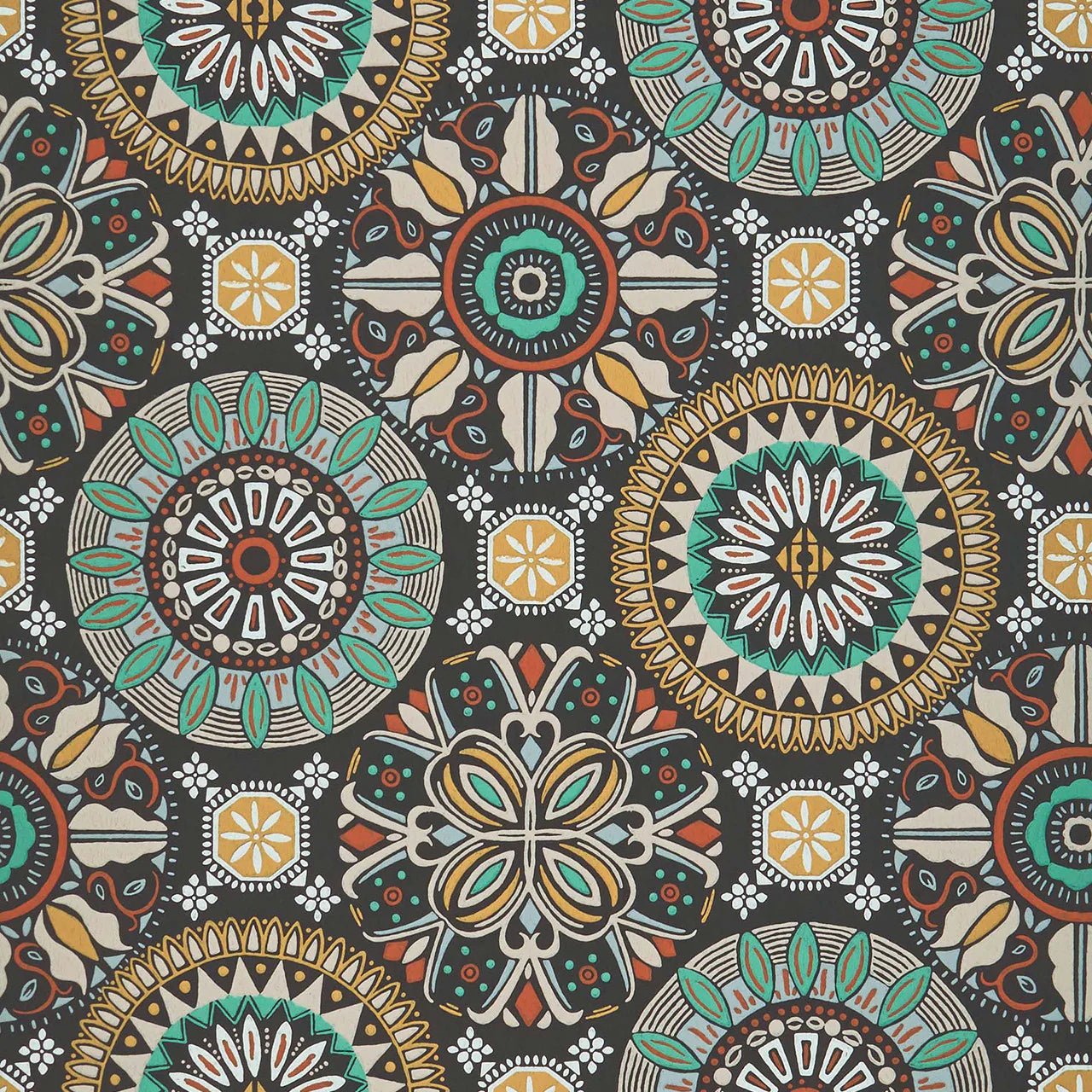 Rosetta Wallpaper - Mint - Osborne & Little - W7337-01 - Premier Wallcovering