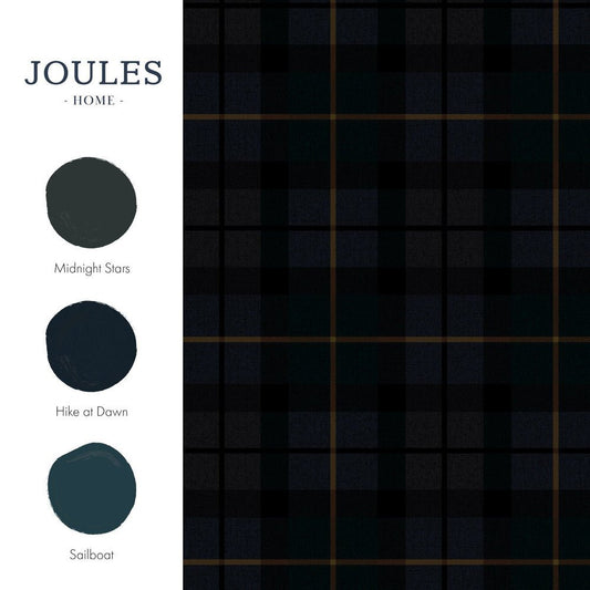Rothero Check Heritage Wallpaper - Purple - Joules - 118556 - Premier Wallcovering