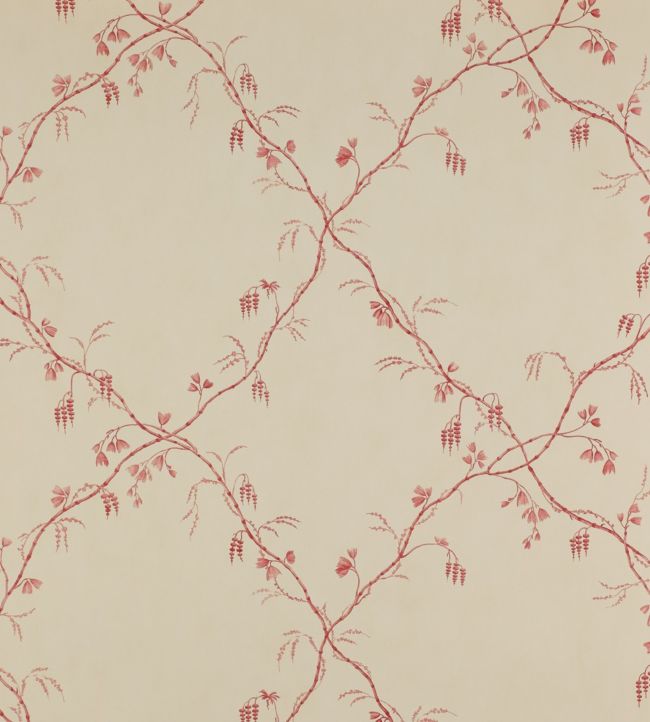 Roussillon Wallpaper - Red - Colefax & Fowler - 07971/01 - Premier Wallcovering