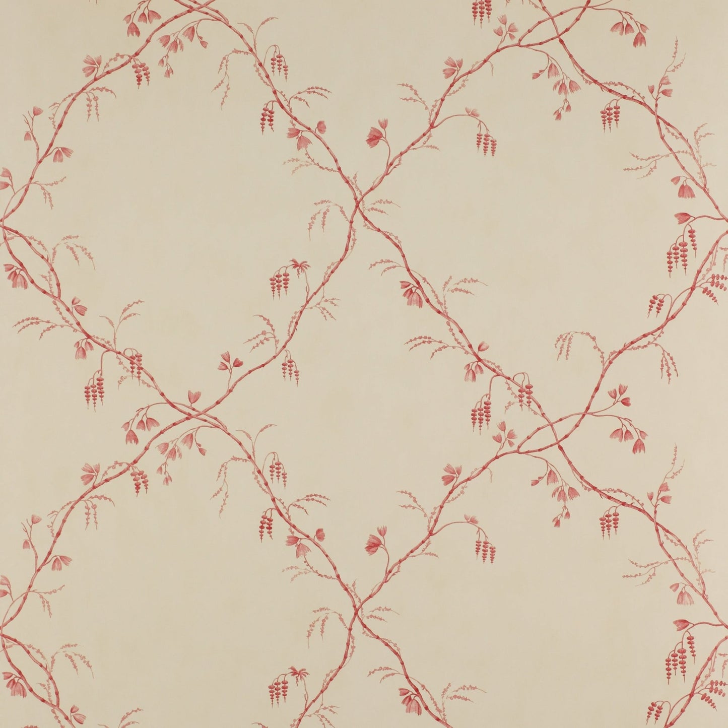 Roussillon Wallpaper - Red - Colefax & Fowler - 07971/01 - Premier Wallcovering