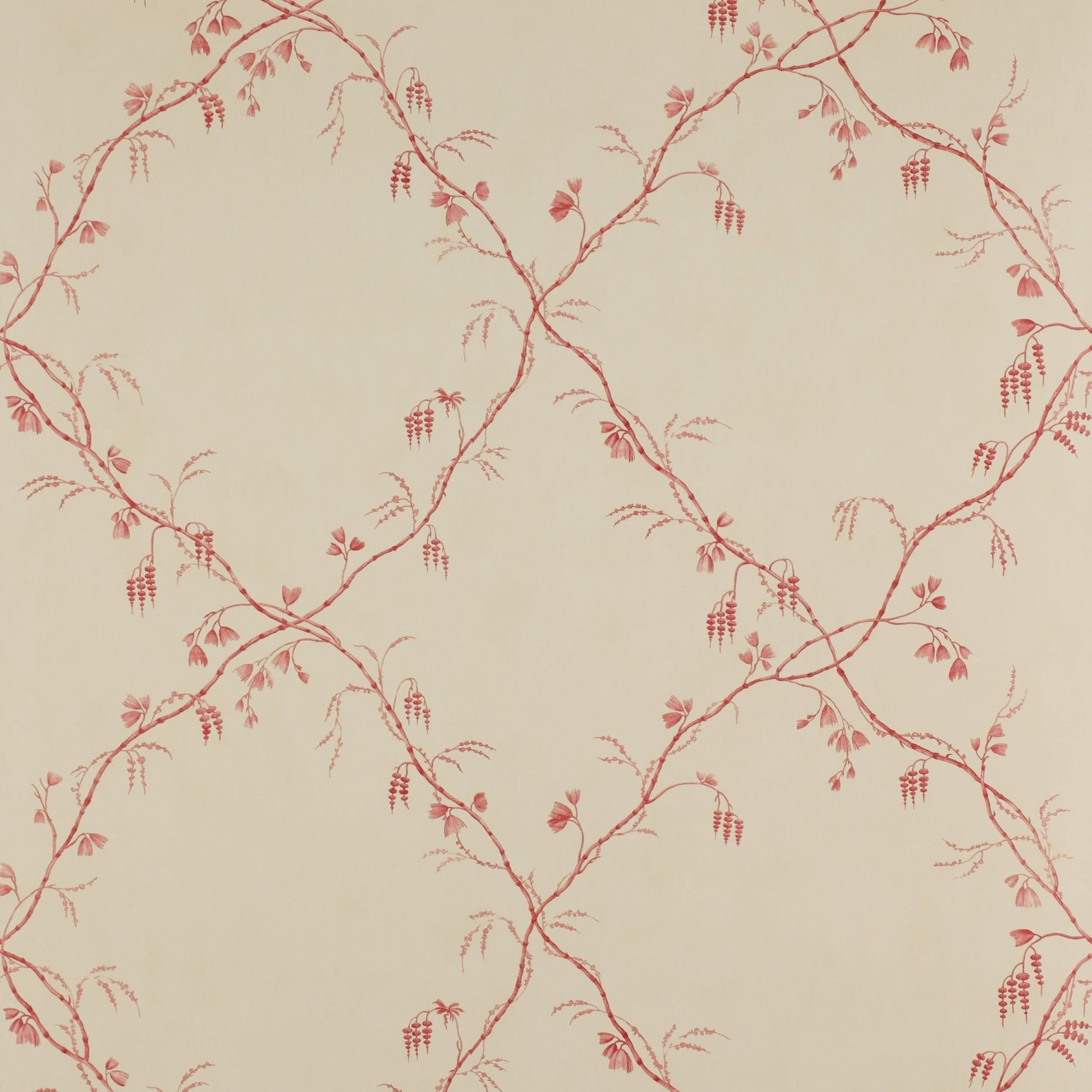 Roussillon Wallpaper - Red - Colefax & Fowler - 07971/01 - Premier Wallcovering