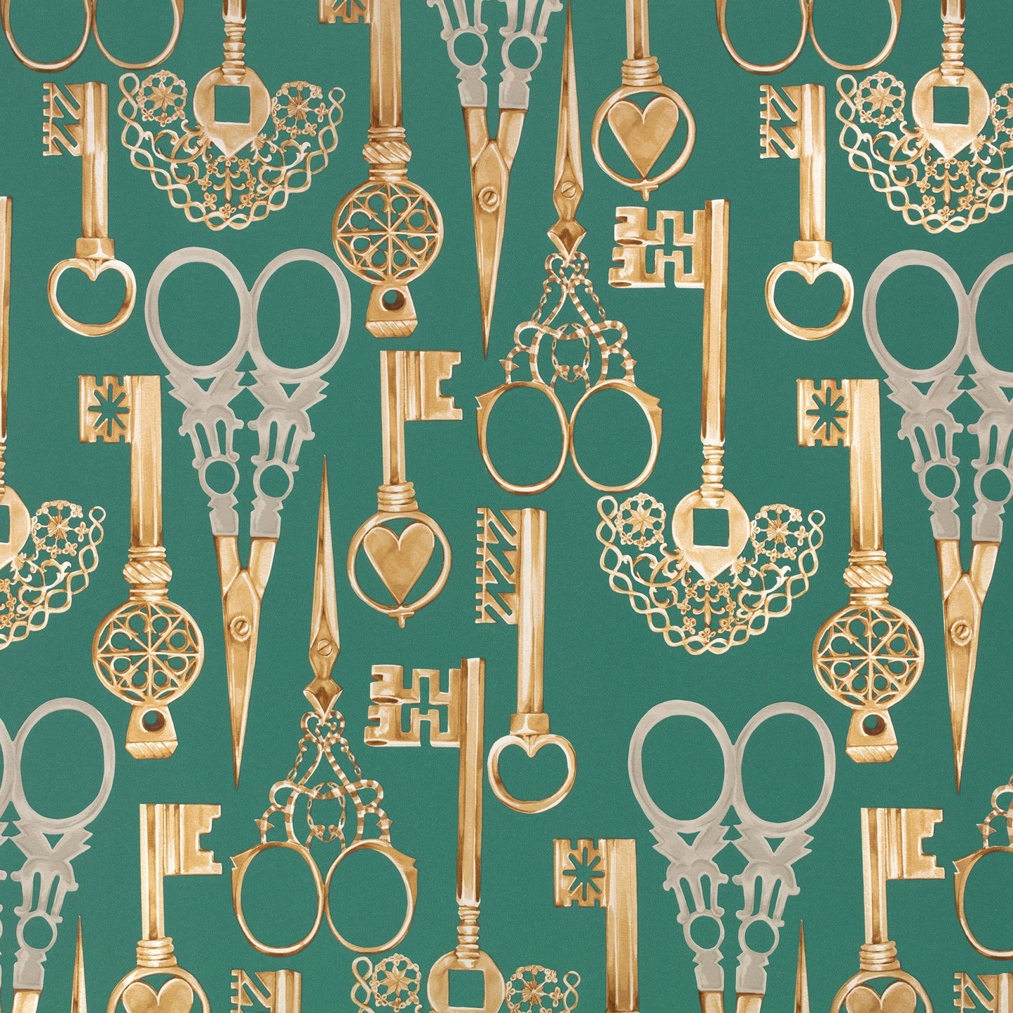 Roxanne Wallpaper - Jade - Romo - Temperley London - W451/06 - Premier Wallcovering