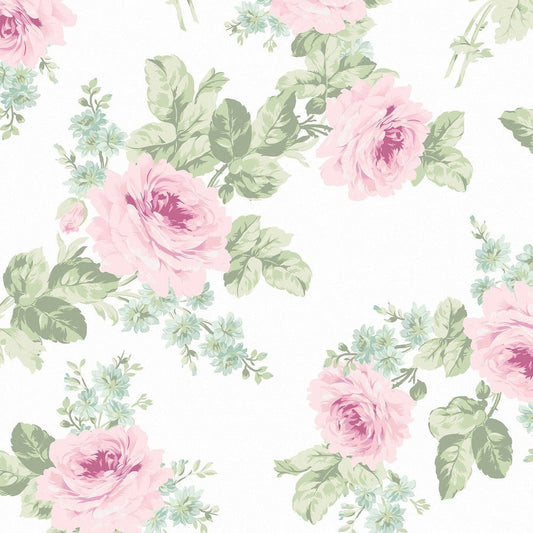 Royal Bouquet Wallpaper - Shabby Chic - 125111 - Premier Wallcovering