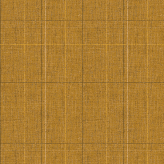 Royal Check Wallpaper - Mustard, Rich Olive and Yellow - Lucie Annabel - LAN100470 - Premier Wallcovering