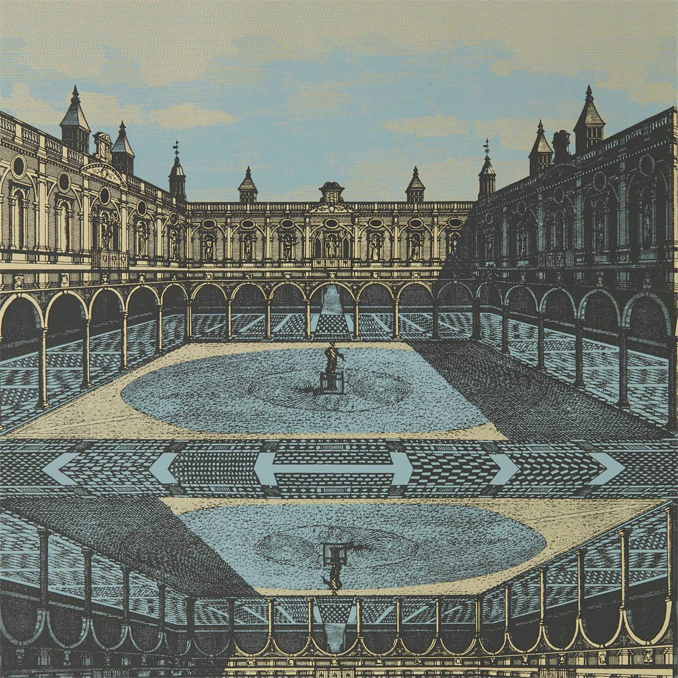 Royal Exchange Wallpaper - Taloyrs Grey/Platinum - ZPLW312971 - Zoffany - Premier Wallcovering