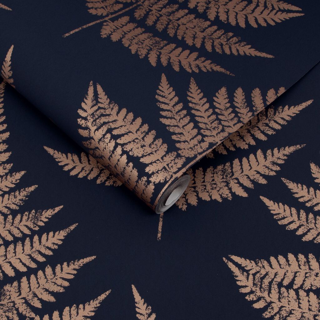 Royal Fern Wallpaper - Dusk - Graham & Brown - 115072 - Premier Wallcovering
