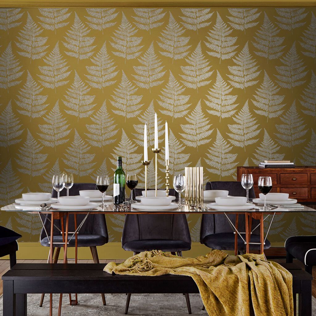 Royal Fern Wallpaper - Summer - Graham & Brown - 115074 - Premier Wallcovering