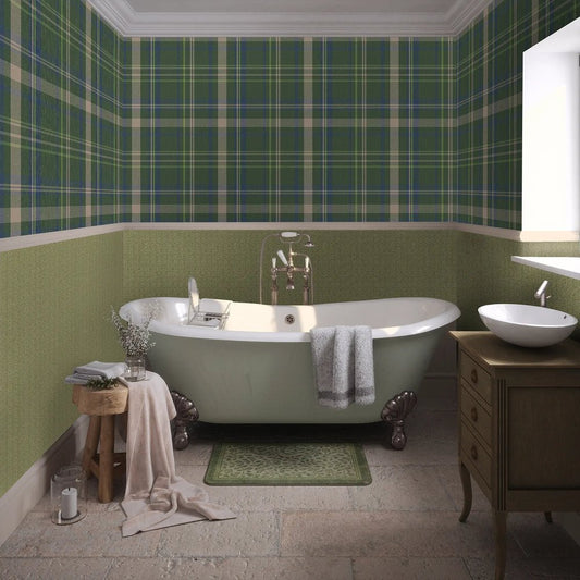 Royal Herringbone Wallpaper - Lime - Lucie Annabel - LAN100479 - Premier Wallcovering