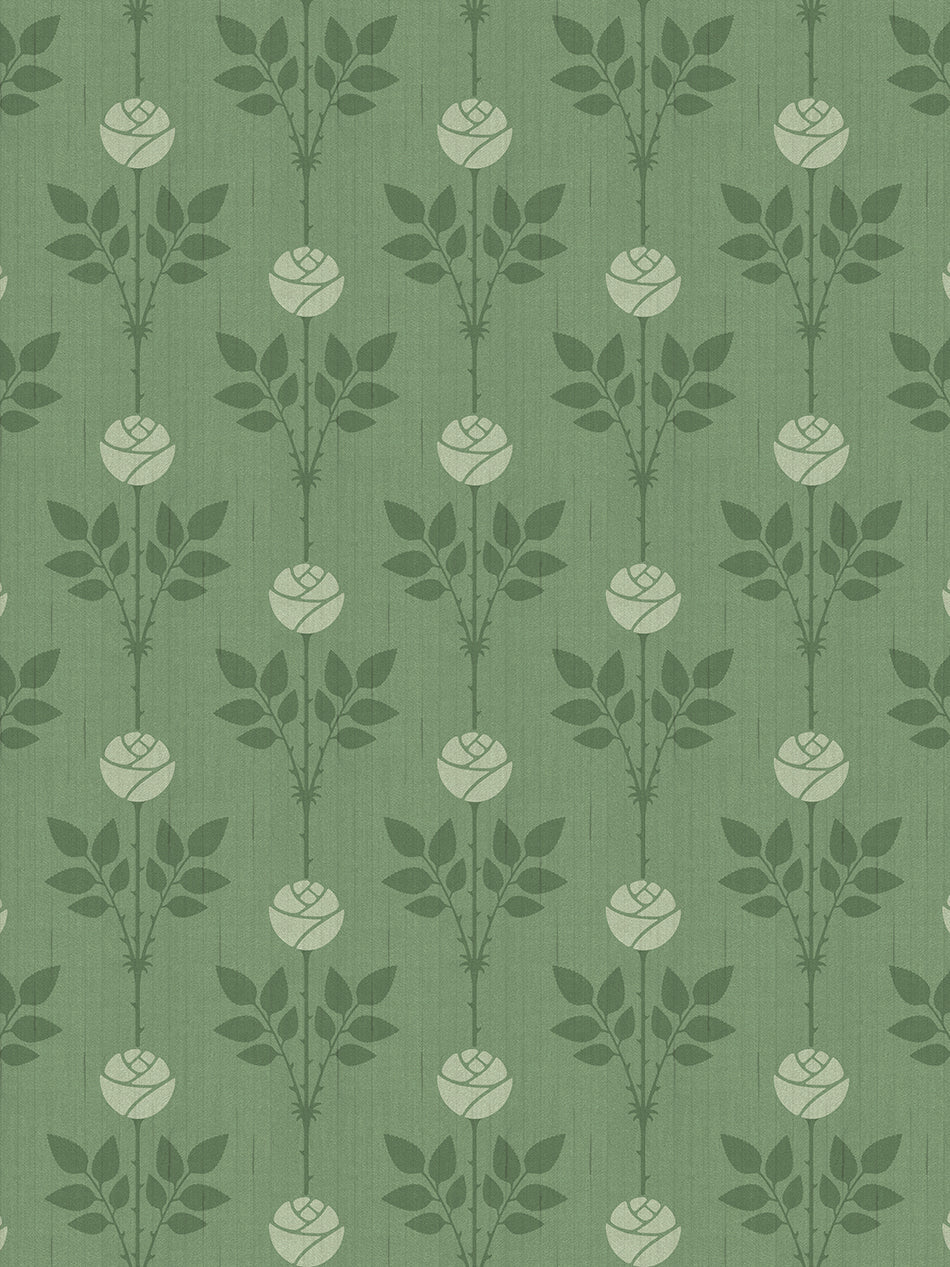 Rozalia Wallpaper - Sophia Green - Divine Savages - DVS088-ROZA-GREEN-WR - Premier Wallcovering