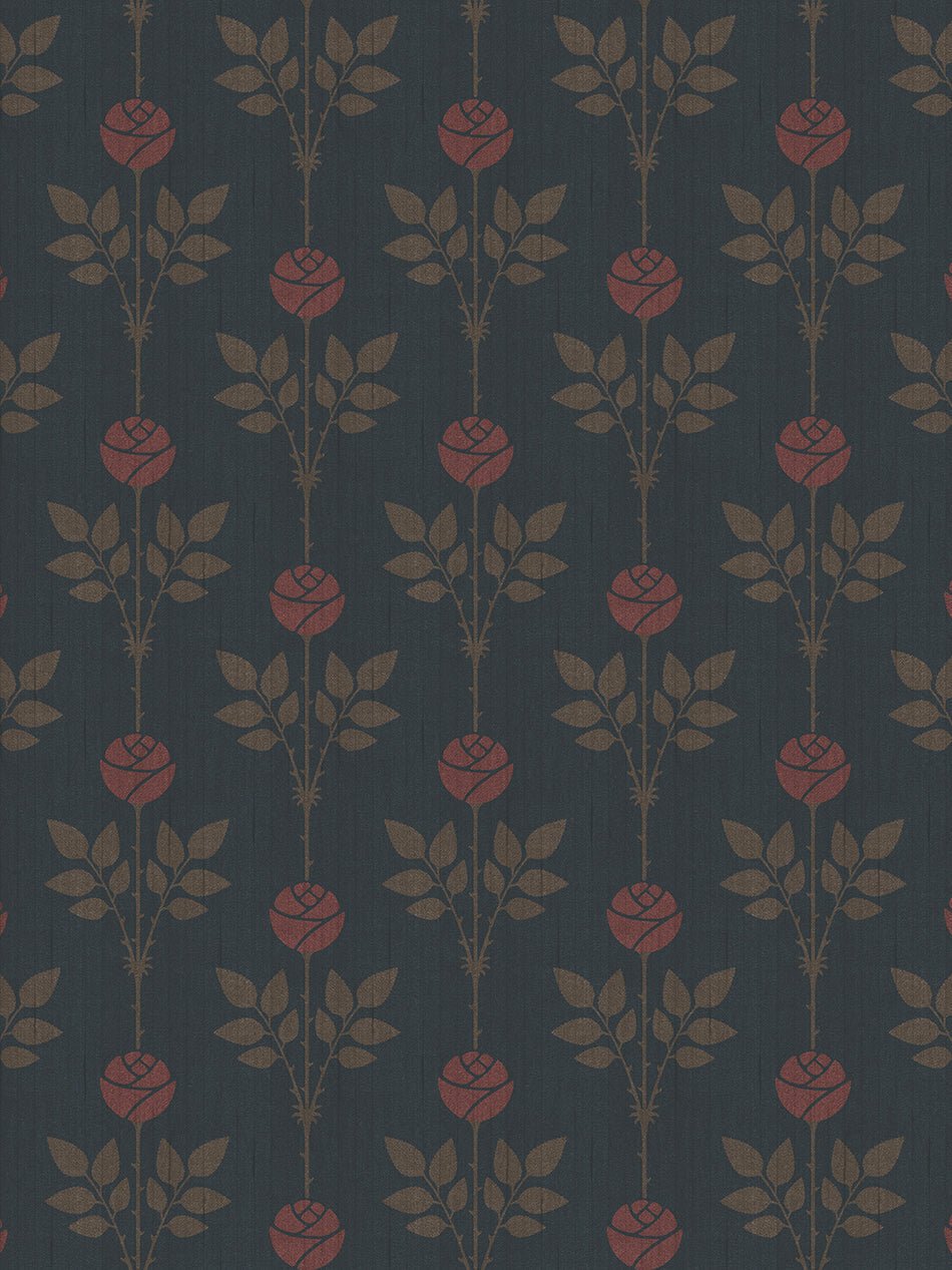 Rozalia Wallpaper - Dorothy Blue - Divine Savages - DVS089-ROZA-BLUE-WR - Premier Wallcovering