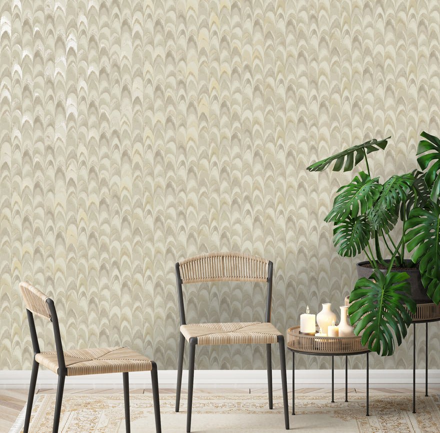 Ruba Wallpaper - Beige/Cream - Holden Décor - 36133 - Premier Wallcovering
