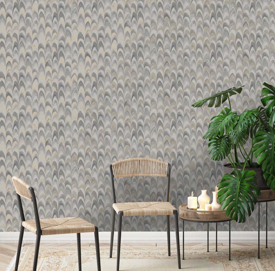 Ruba Wallpaper - Grey - Holden Décor - 36130 - Premier Wallcovering