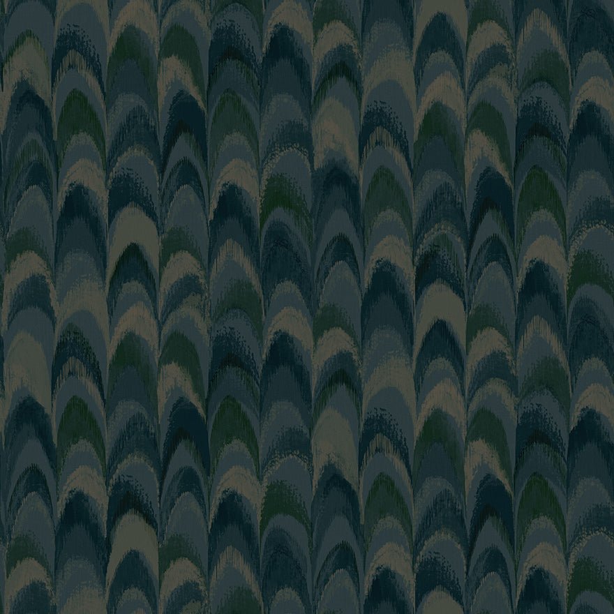 Ruba Wallpaper - Teal - Holden Décor - 36132 - Premier Wallcovering