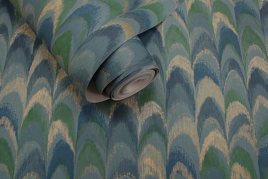 Ruba Wallpaper - Teal - Holden Décor - 36132 - Premier Wallcovering