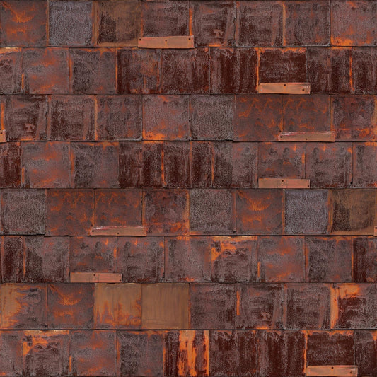 Rusted Metal Wallpaper - Brown - NLXL - PHE - 19 - Premier Wallcovering