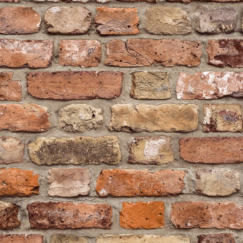 Rustic Brick Wallpaper - Beige/Rust - Grandeco - WL2202 - Premier Wallcovering