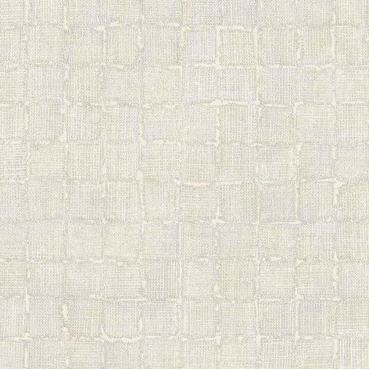 Rustic Check Emerald Wallpaper - White / Cream - Eijffinger - 333450 - Premier Wallcovering