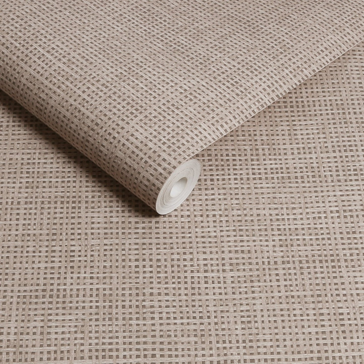 Rustic Weft Wallpaper - Stone - Graham & Brown - 124100 - Premier Wallcovering