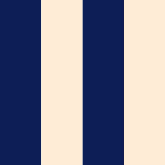 Ryde Stripes Wallpaper - Blue & Beige - Summer Gray - Premier Wallcovering