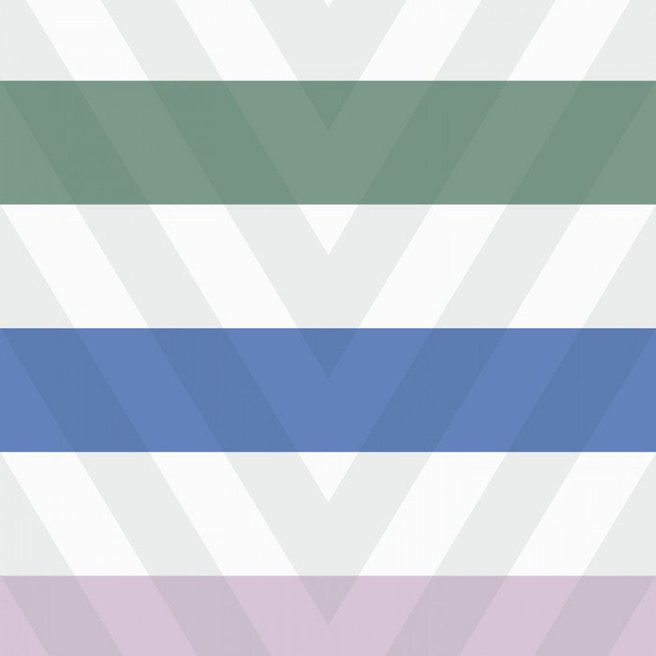 Rythmic Milano Sixties Wallpaper - Menthe And Indigo - Casadeco - 89367222 - Premier Wallcovering