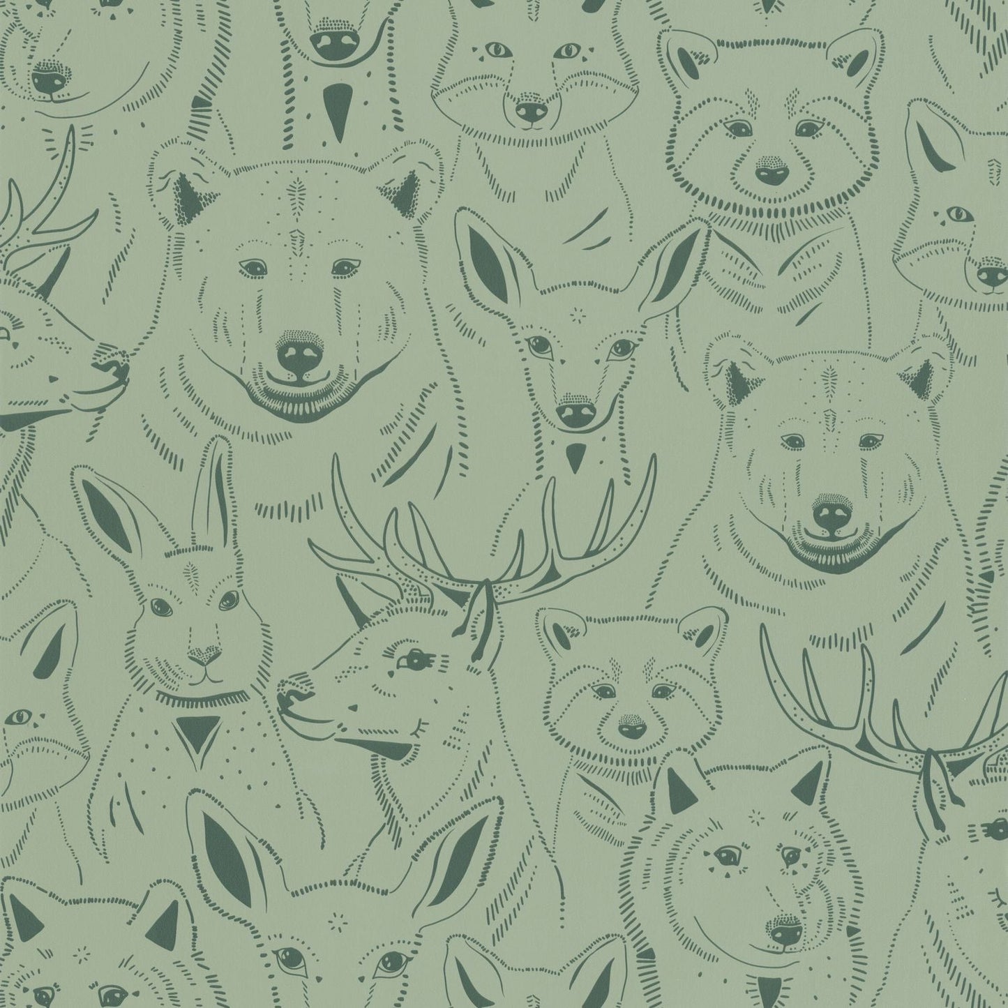 S 'amuser Wallpaper - Vert De Gris - Caselio - 103527270 - Premier Wallcovering