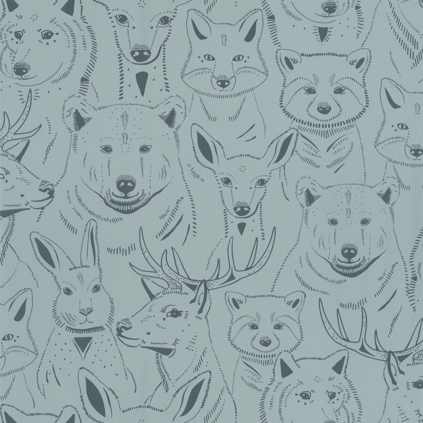 S 'amuser Wallpaper - Bleu Grise - Caselio - 103526090 - Premier Wallcovering