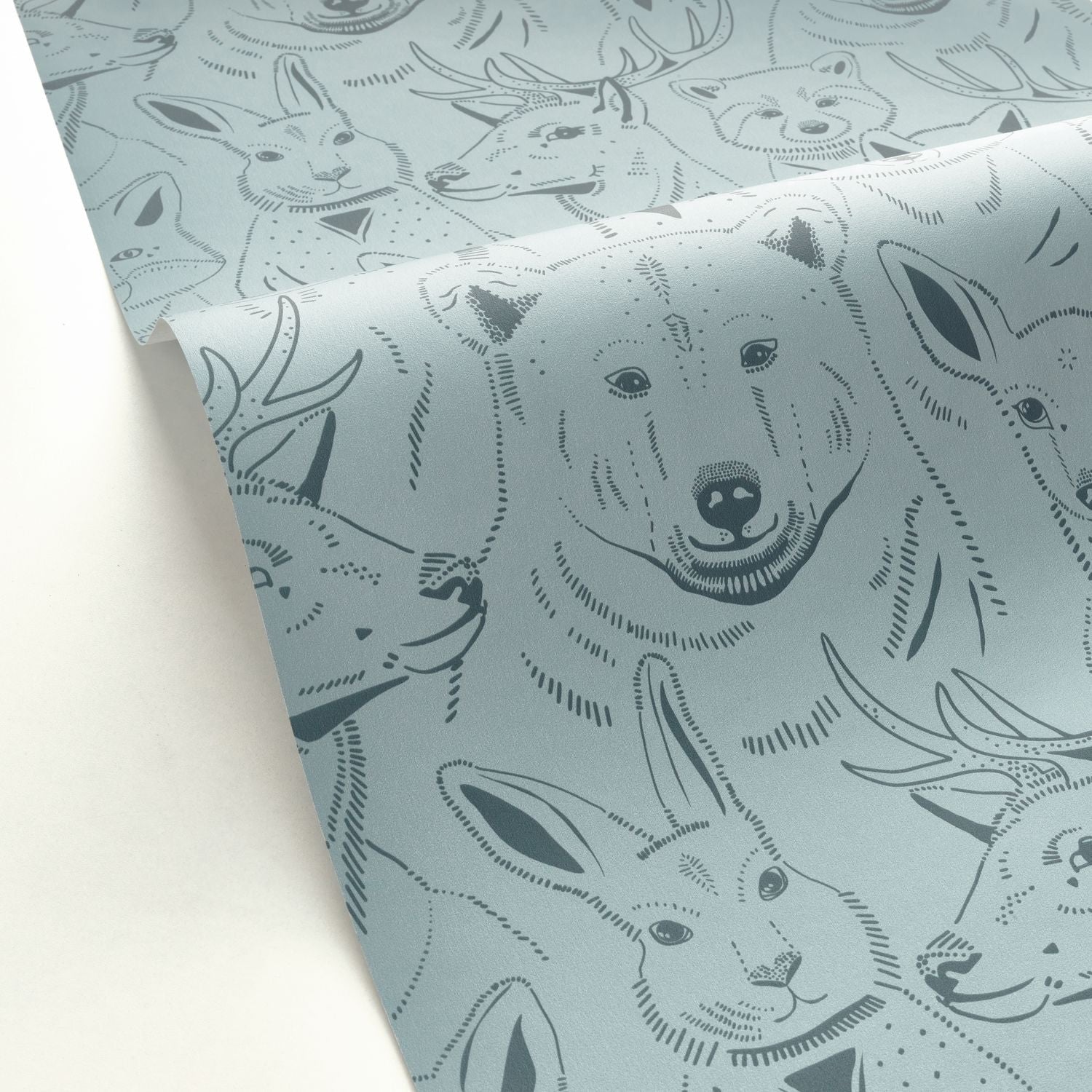 S 'amuser Wallpaper - Bleu Grise - Caselio - 103526090 - Premier Wallcovering