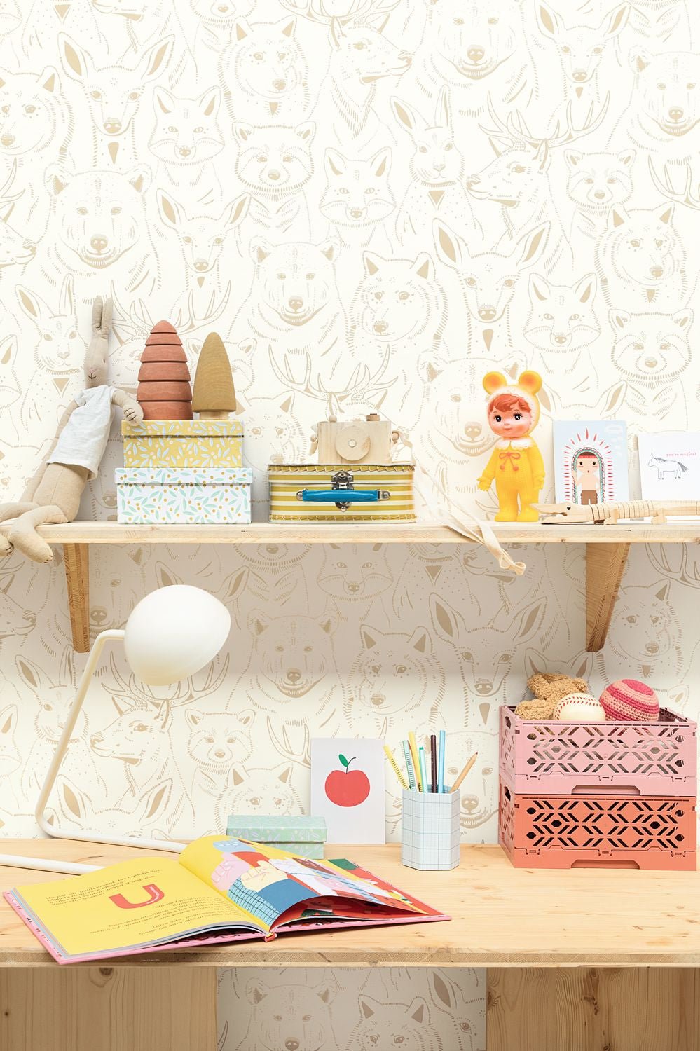 S 'amuser Wallpaper - Beige - Caselio - 103521012 - Premier Wallcovering