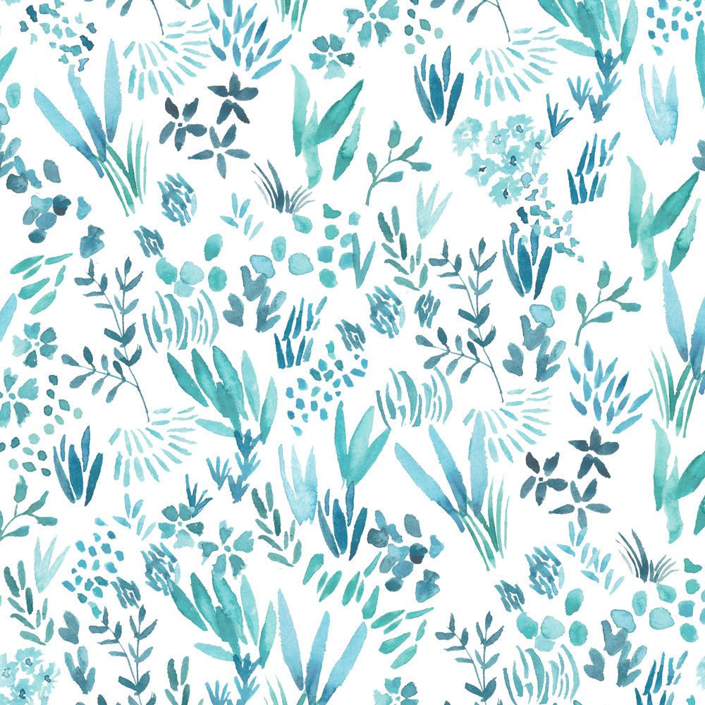 Saana Wallpaper - Teal - Voyage Maison - SAANA/WPO/TEA - Premier Wallcovering
