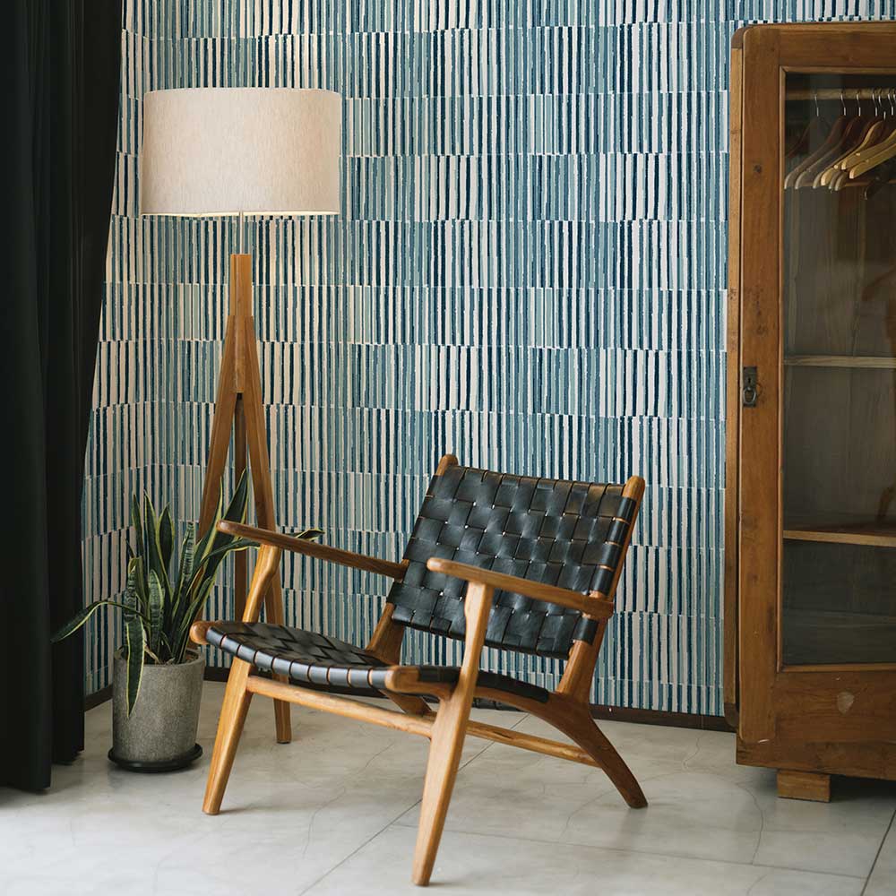 Sabah Wallpaper - Teal - A Street Prints - FD26414 - Premier Wallcovering