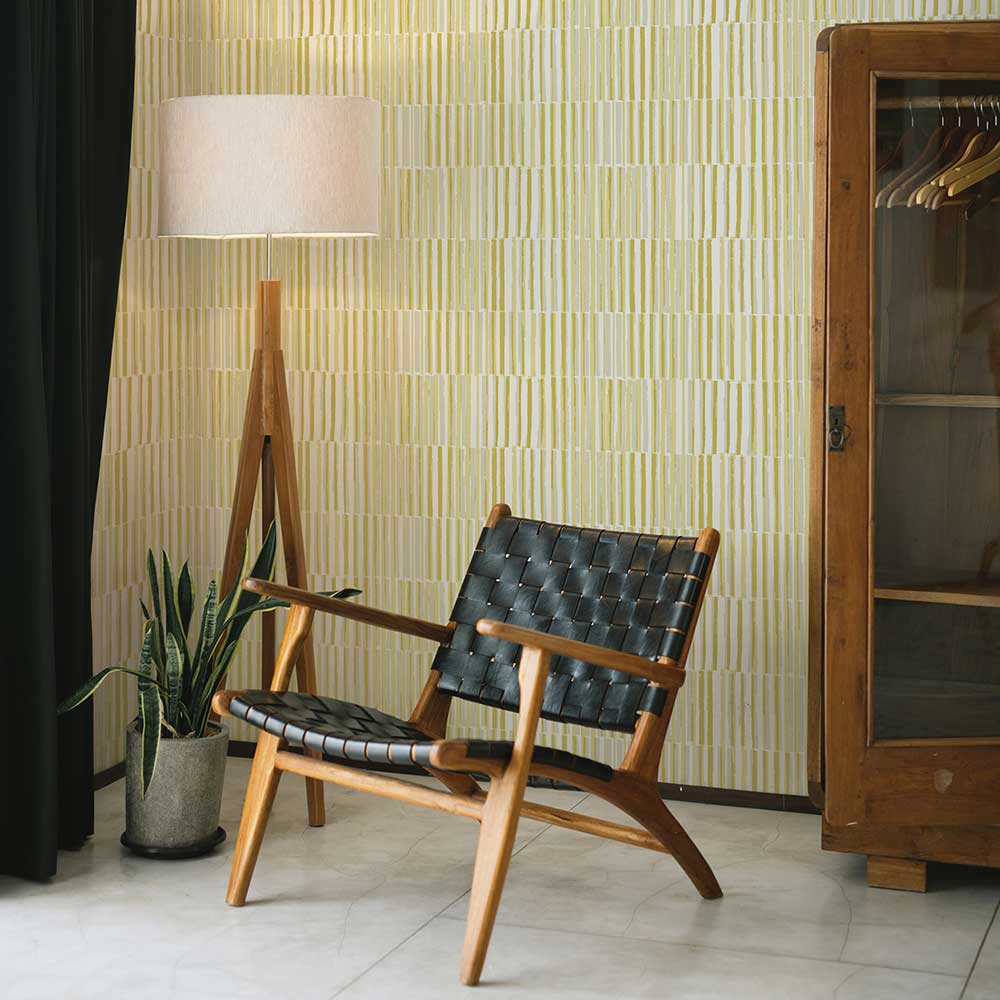 Sabah Wallpaper - Yellow - A Street Prints - FD26416 - Premier Wallcovering