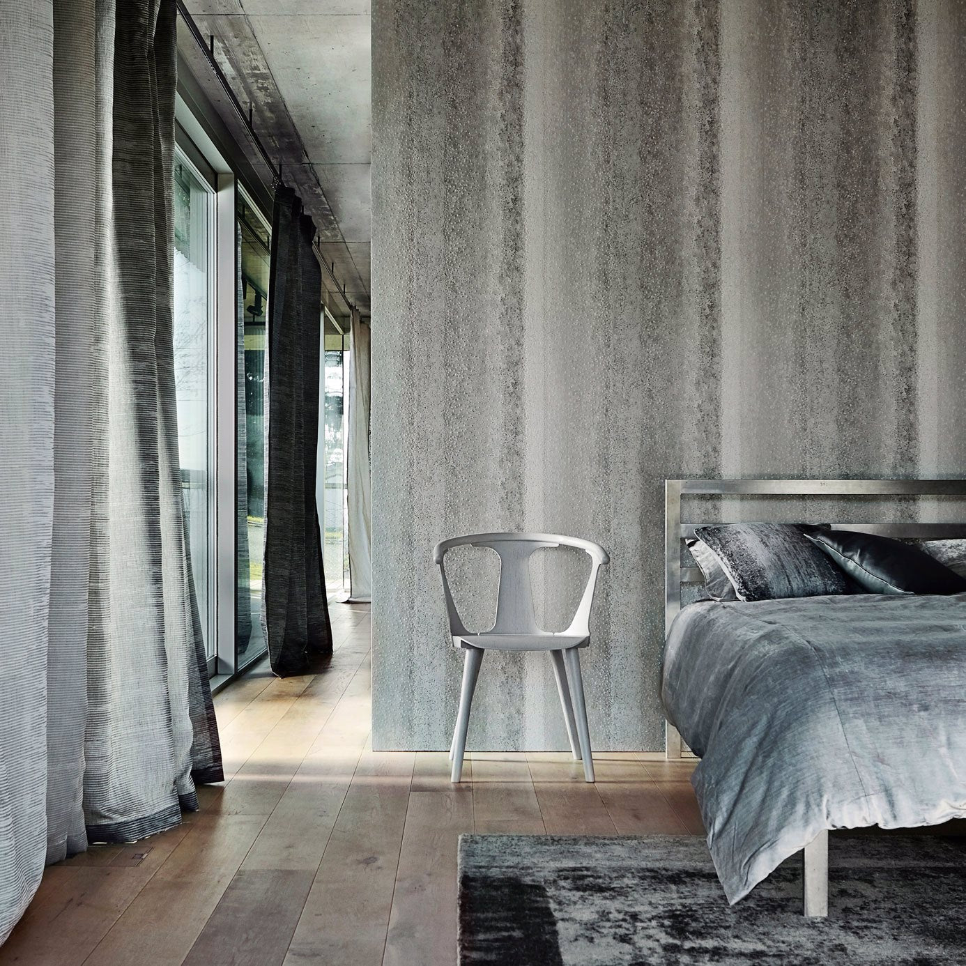 Sabkha Wallpaper - Hematite - EDEF111613 - Harlequin - Premier Wallcovering