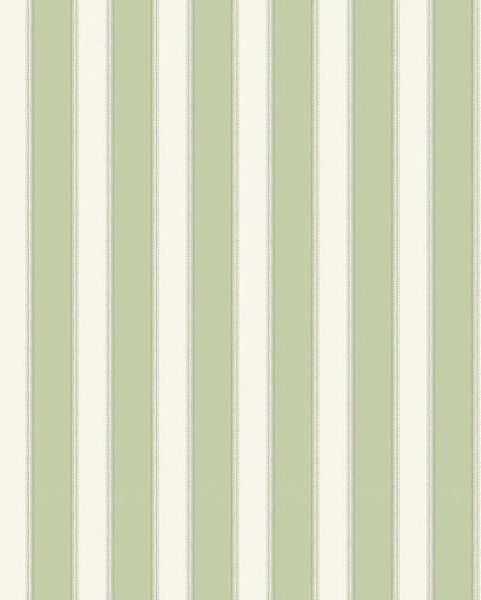 Sackville Stripe Wallpaper - Green - Nina Campbell - NCW4492 - 01 - Premier Wallcovering