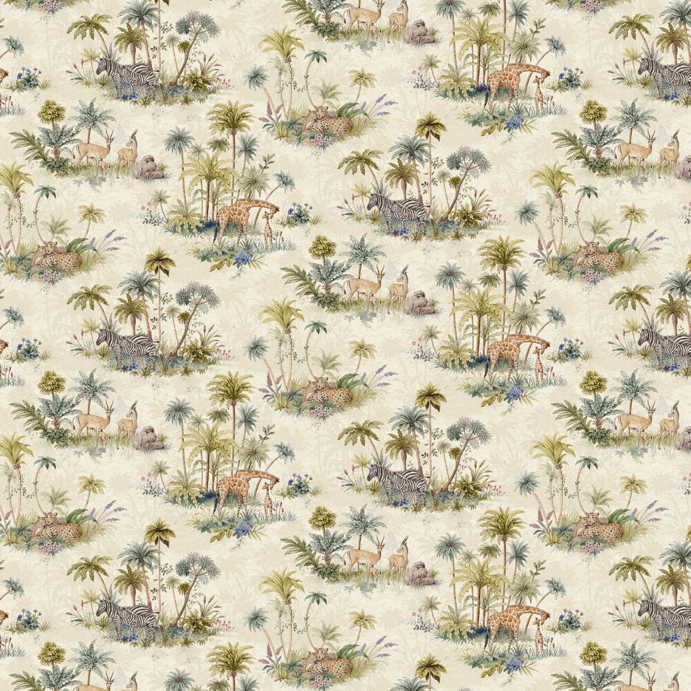 Safari Print Wallpaper - Cream - The Graduate Collection - RH1SAFARI - Premier Wallcovering