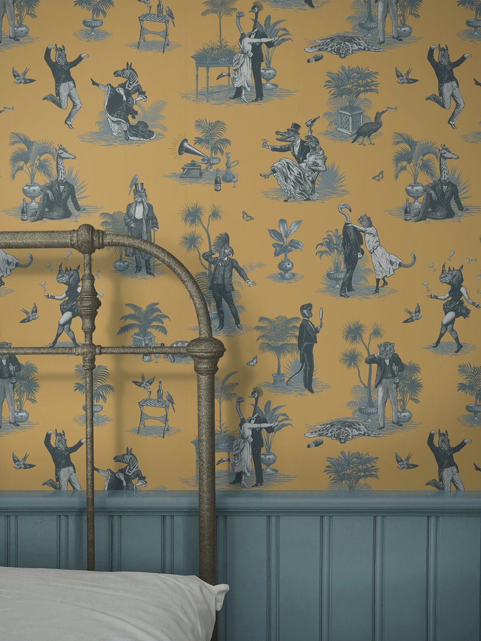 Safari Soiree Wallpaper - Dandelion - Divine Savages - DVS103-SAF-DAND-WR - Premier Wallcovering