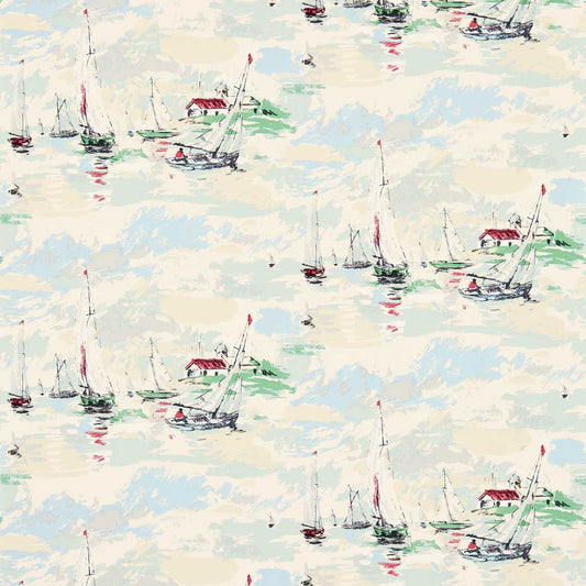 Sail Away Wallpaper - Sea Green - DVIN214588 - Sanderson - Premier Wallcovering
