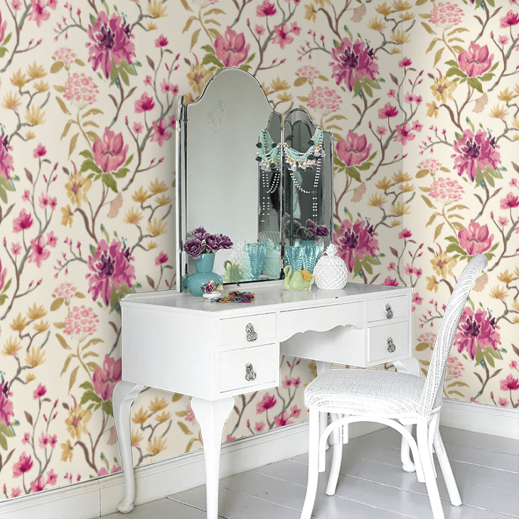 Saku Wallpaper - Vintage Plum - Ohpopsi - HAN50148W - Premier Wallcovering