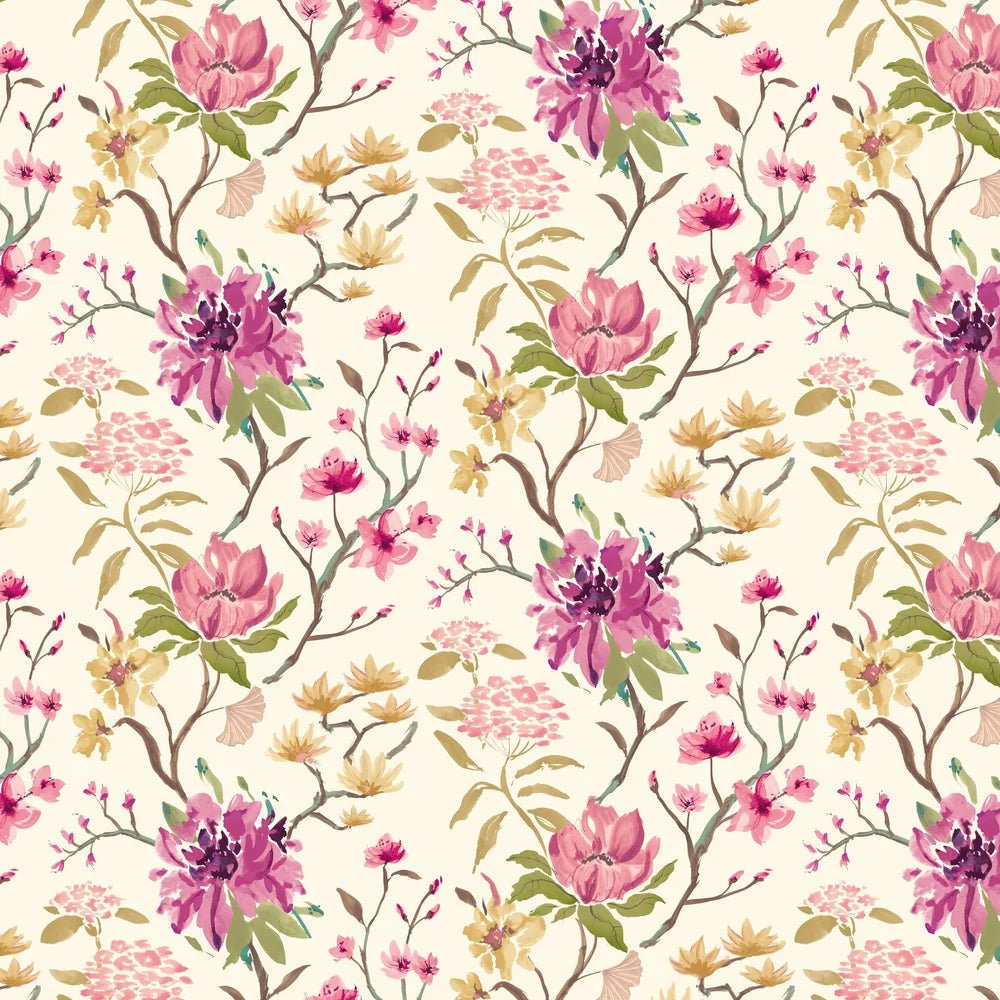 Saku Wallpaper - Vintage Plum - Ohpopsi - HAN50148W - Premier Wallcovering