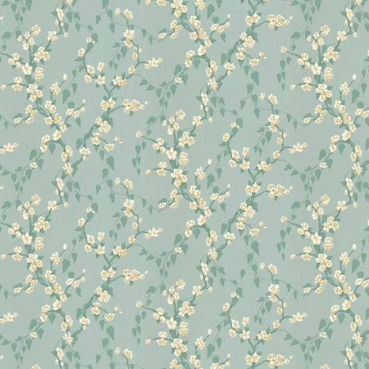 Sakura Wallpaper - Aqua - Little Greene - 0247SAAQUAL - Premier Wallcovering